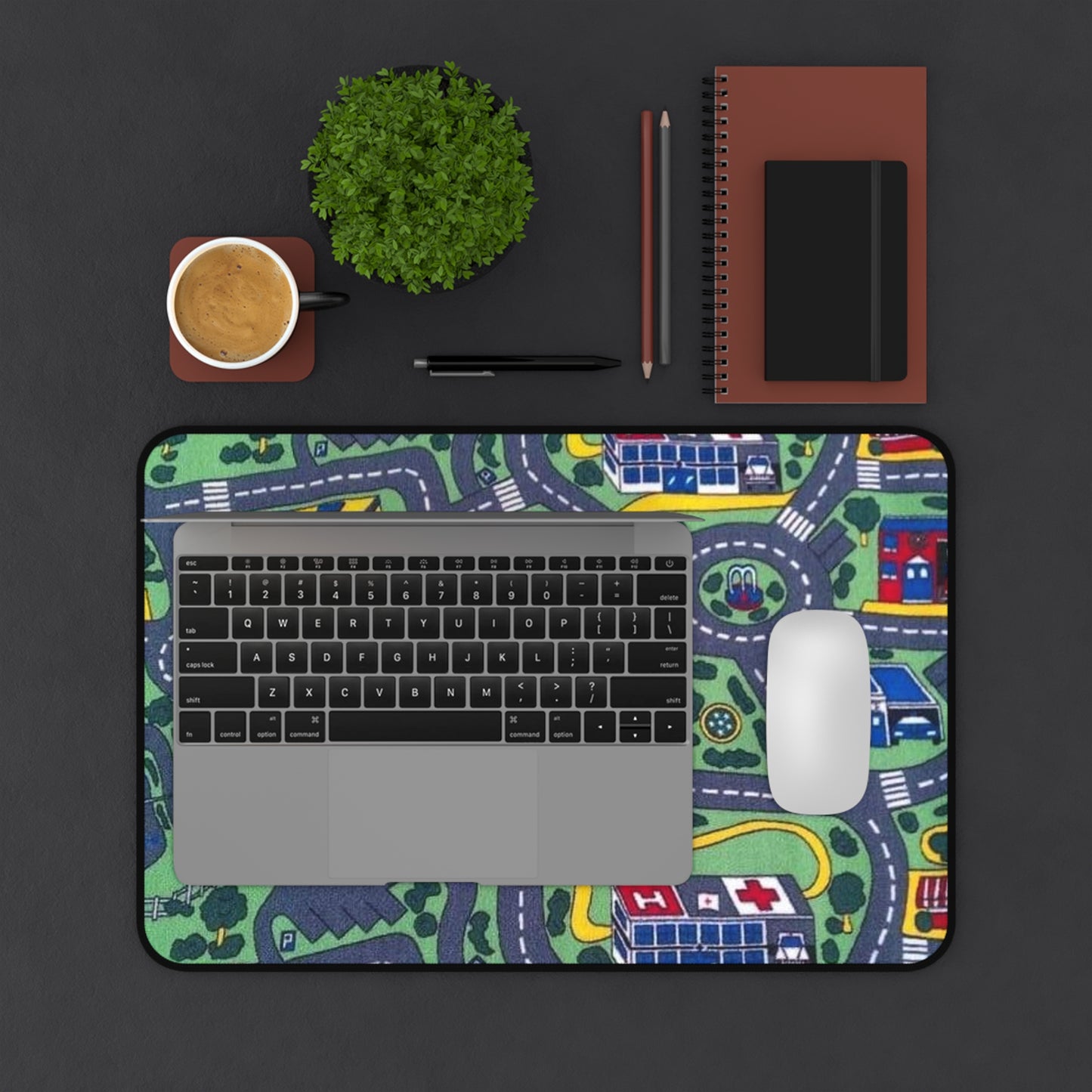 Retro Playing Rug Large Mouse Pad