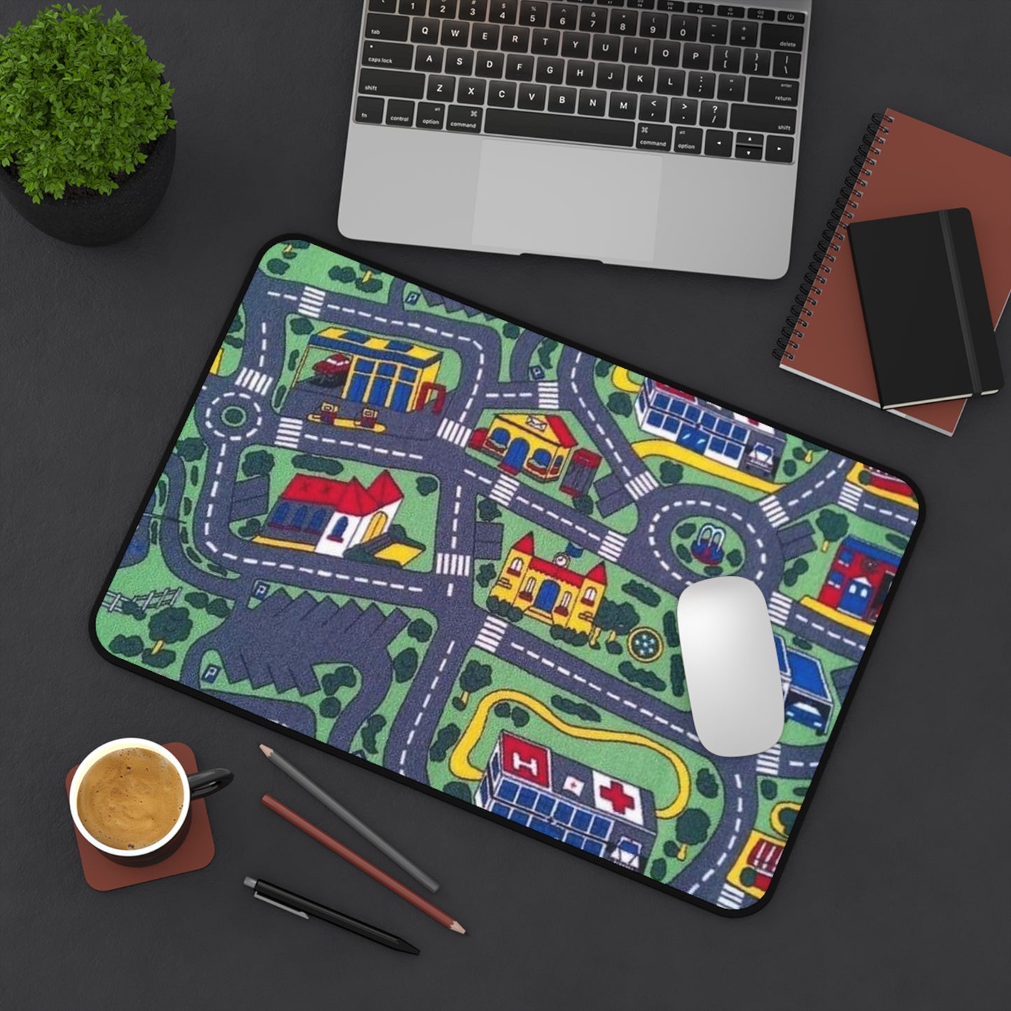 Retro Playing Rug Large Mouse Pad