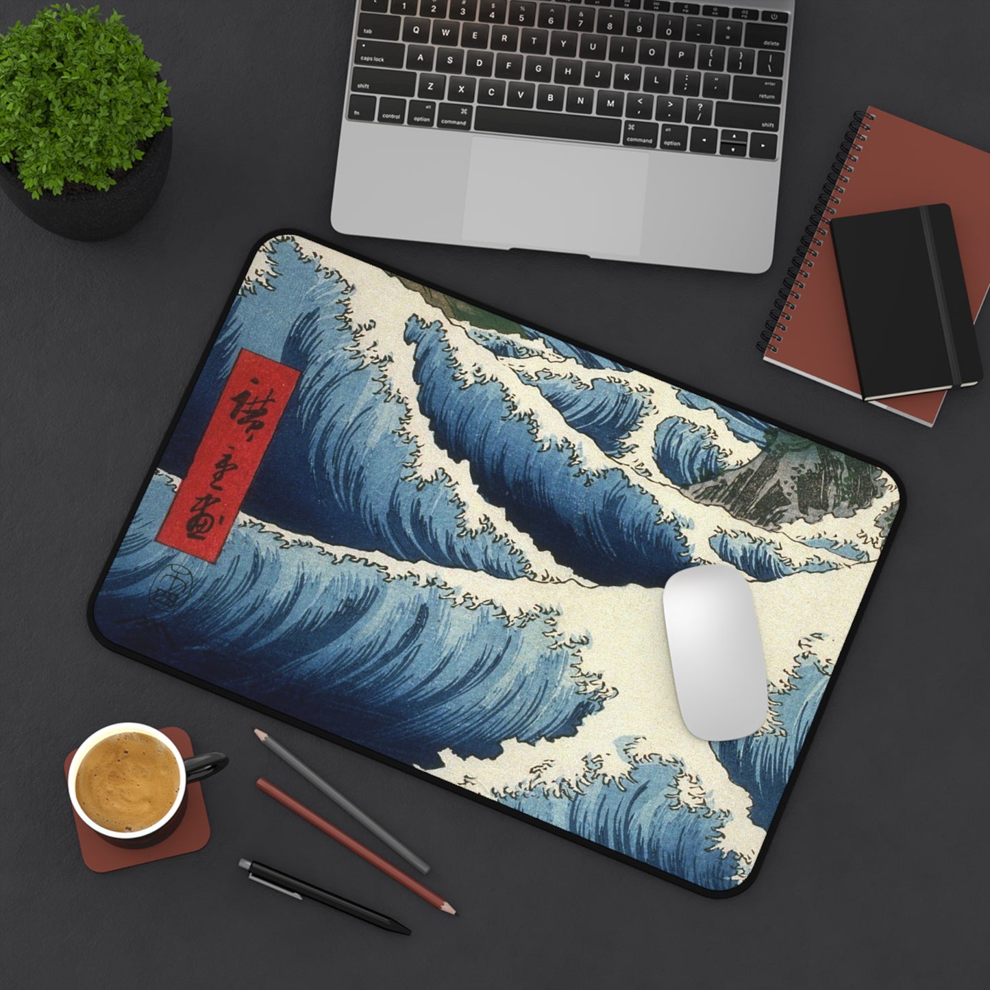 Kanagawa Oki Nami Ura Large Mouse Pad.