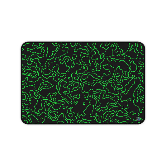 Desk Mat - Large Green and Black Mouse Pad