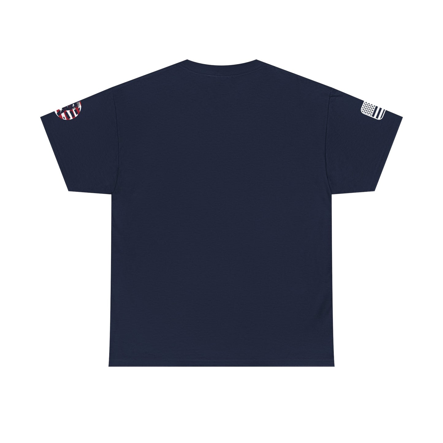 Patriotic Unisex Heavy Cotton Tee | American Flag Design