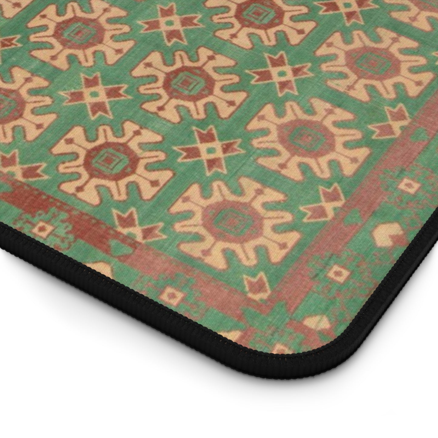 Retro Cultural Rug Large Mouse Pad