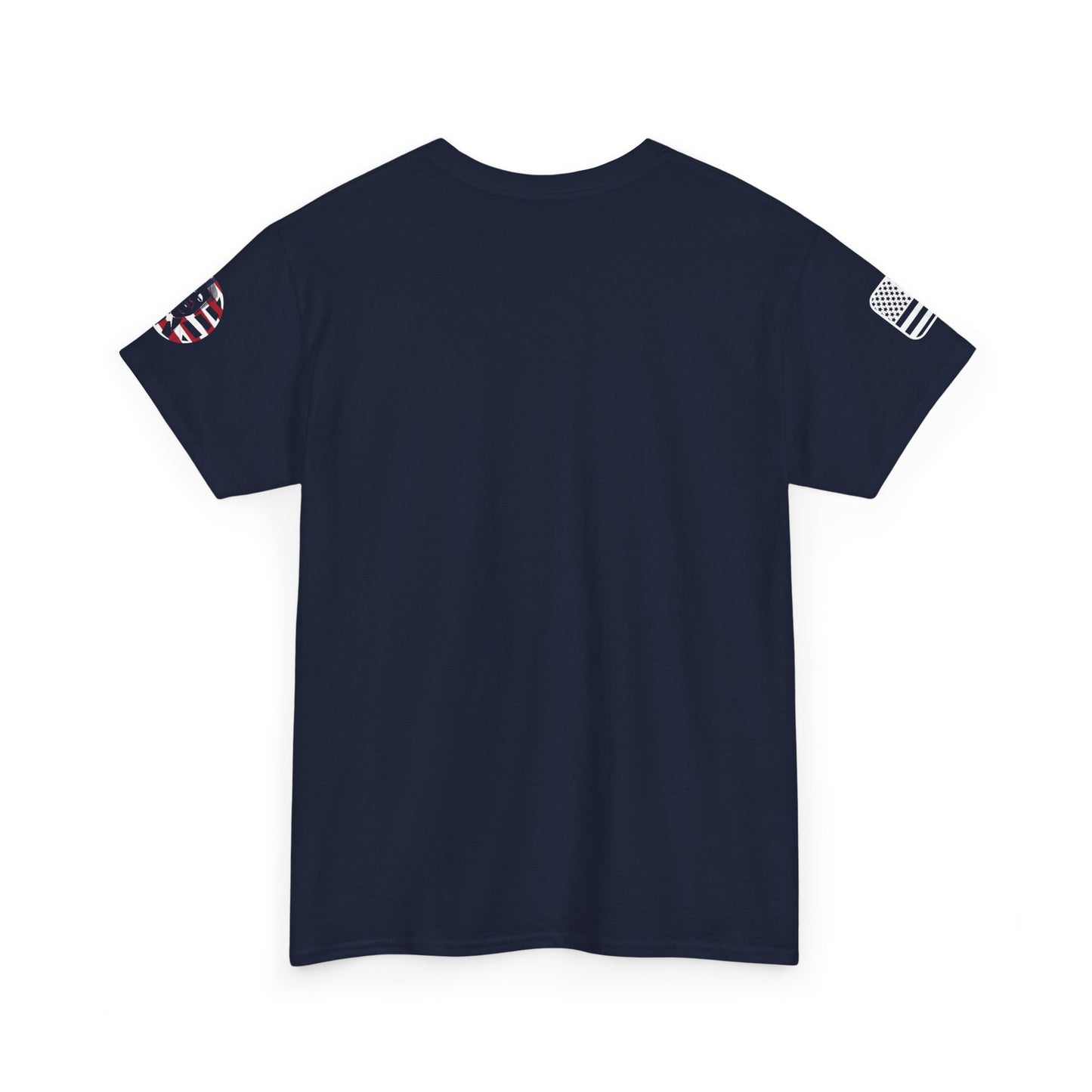 Patriotic Unisex Heavy Cotton Tee | American Flag Design